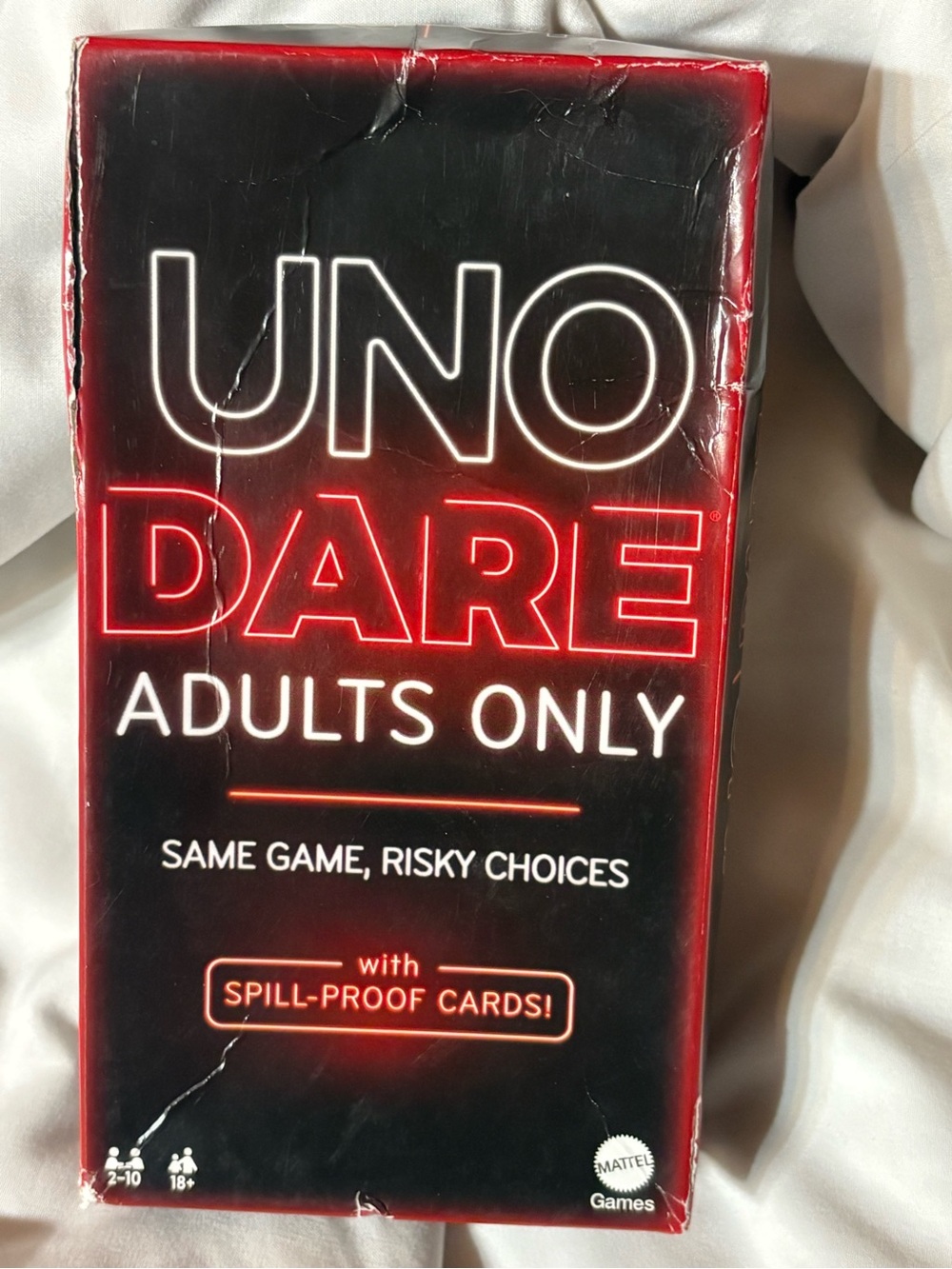 Mattel UNO Dare Adults Only Party Cards - Black and Red